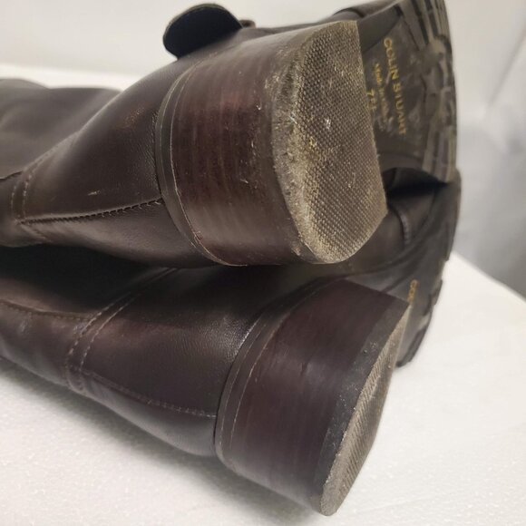 Colin Stuart Dark Brown Heeled Boots - Picture 9 of 15